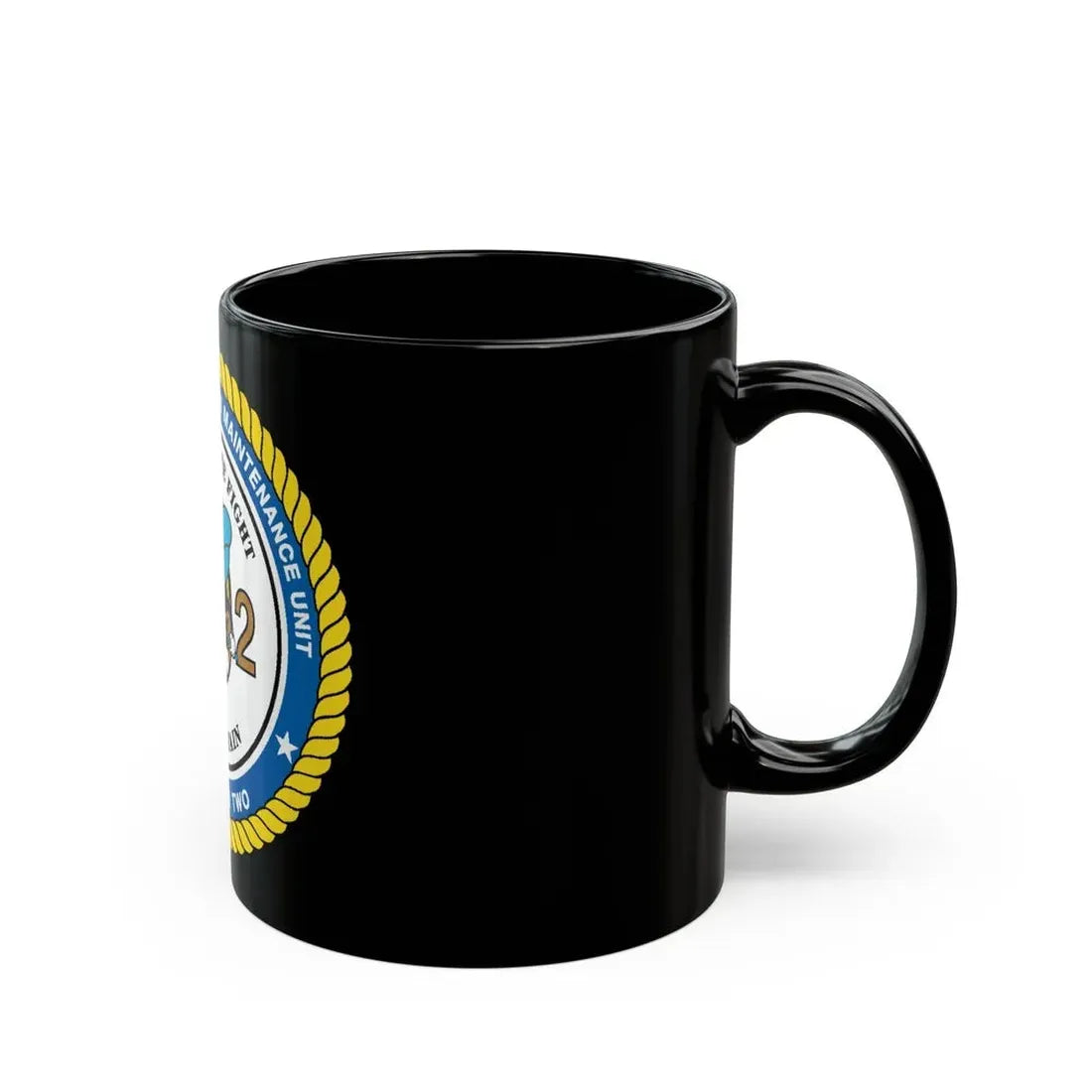 Seabee Unit 202 CBMU 202 (U.S. Navy) Black Coffee Mug - Go Mug Yourself