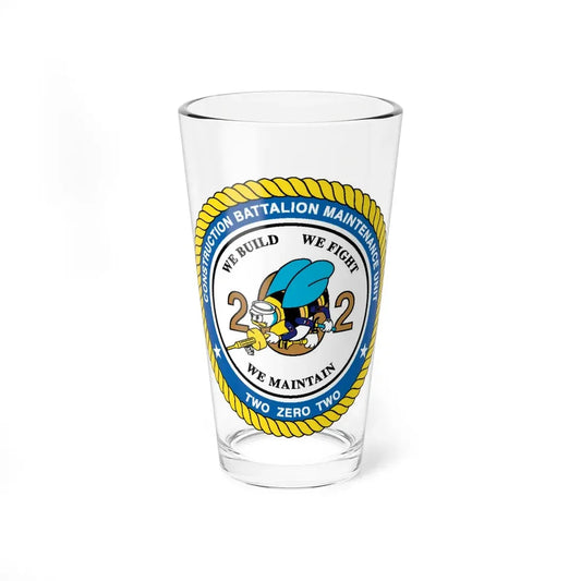 Seabee Unit 202 CBMU 202 (U.S. Navy) Pint Glass 16oz 16oz - Go Mug Yourself