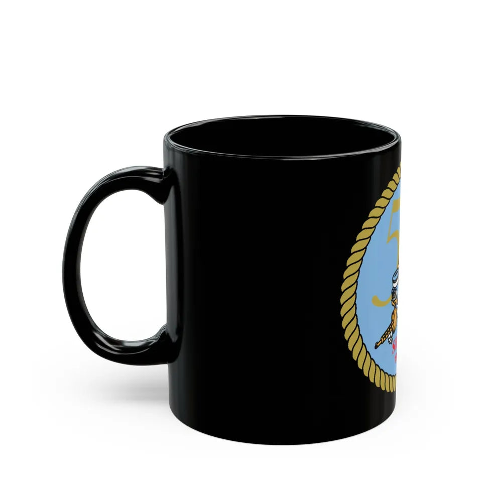 Seabees 50th (U.S. Navy) Black Coffee Mug-Go Mug Yourself