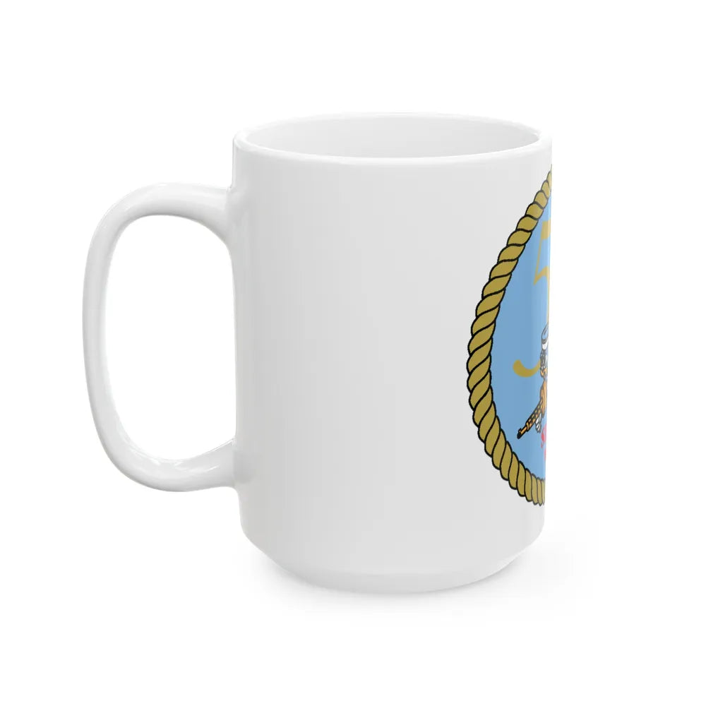 Seabees 50th (U.S. Navy) White Coffee Mug-Go Mug Yourself