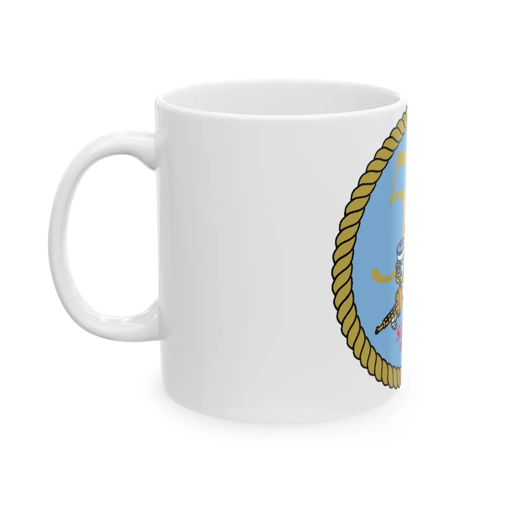 Seabees 50th (U.S. Navy) White Coffee Mug-Go Mug Yourself