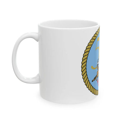 Seabees 50th (U.S. Navy) White Coffee Mug-Go Mug Yourself