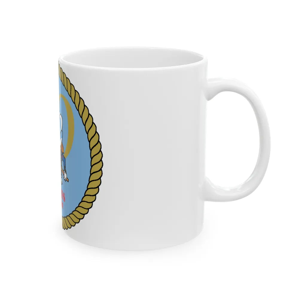 Seabees 50th (U.S. Navy) White Coffee Mug-Go Mug Yourself