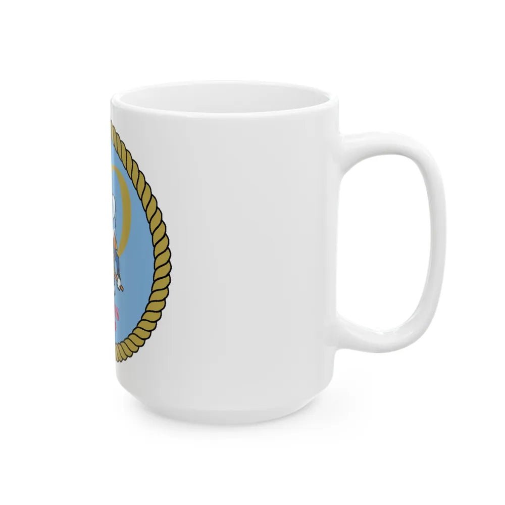 Seabees 50th (U.S. Navy) White Coffee Mug-Go Mug Yourself