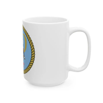 Seabees 50th (U.S. Navy) White Coffee Mug-Go Mug Yourself