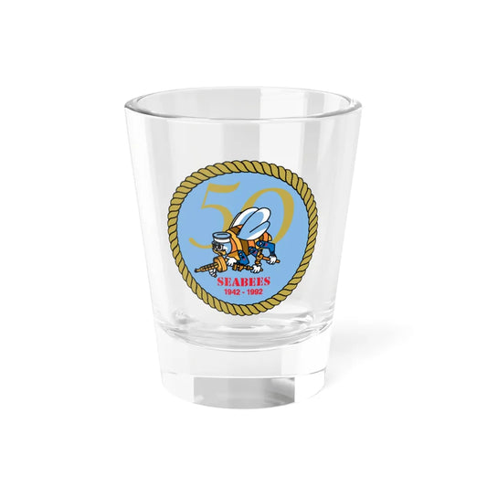 Seabees 50th (U.S. Navy) Shot Glass 1.5oz 1.5oz - Go Mug Yourself