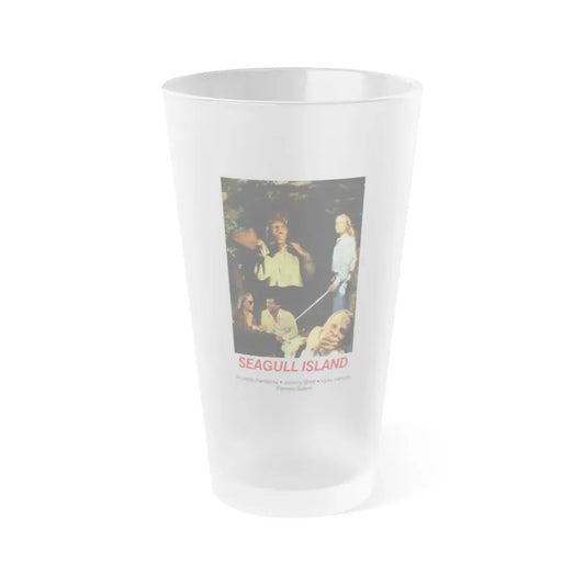 SEAGULL ISLAND 1982 Movie Poster - Frosted Pint Glass 16oz 16oz Frosted - Go Mug Yourself