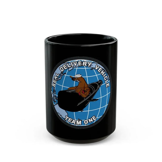 Seal Delivery Vehicle TEAM ONE (U.S. Navy) Black Coffee Mug 15oz - Go Mug Yourself