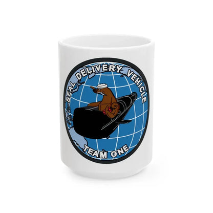 Seal Delivery Vehicle TEAM ONE (U.S. Navy) White Coffee Mug 15oz - Go Mug Yourself