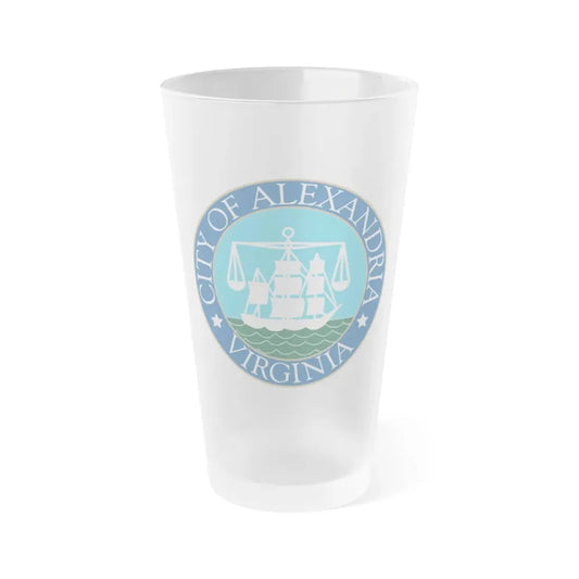 Seal of Alexandria Virginia - Frosted Pint Glass 16oz 16oz Frosted - Go Mug Yourself