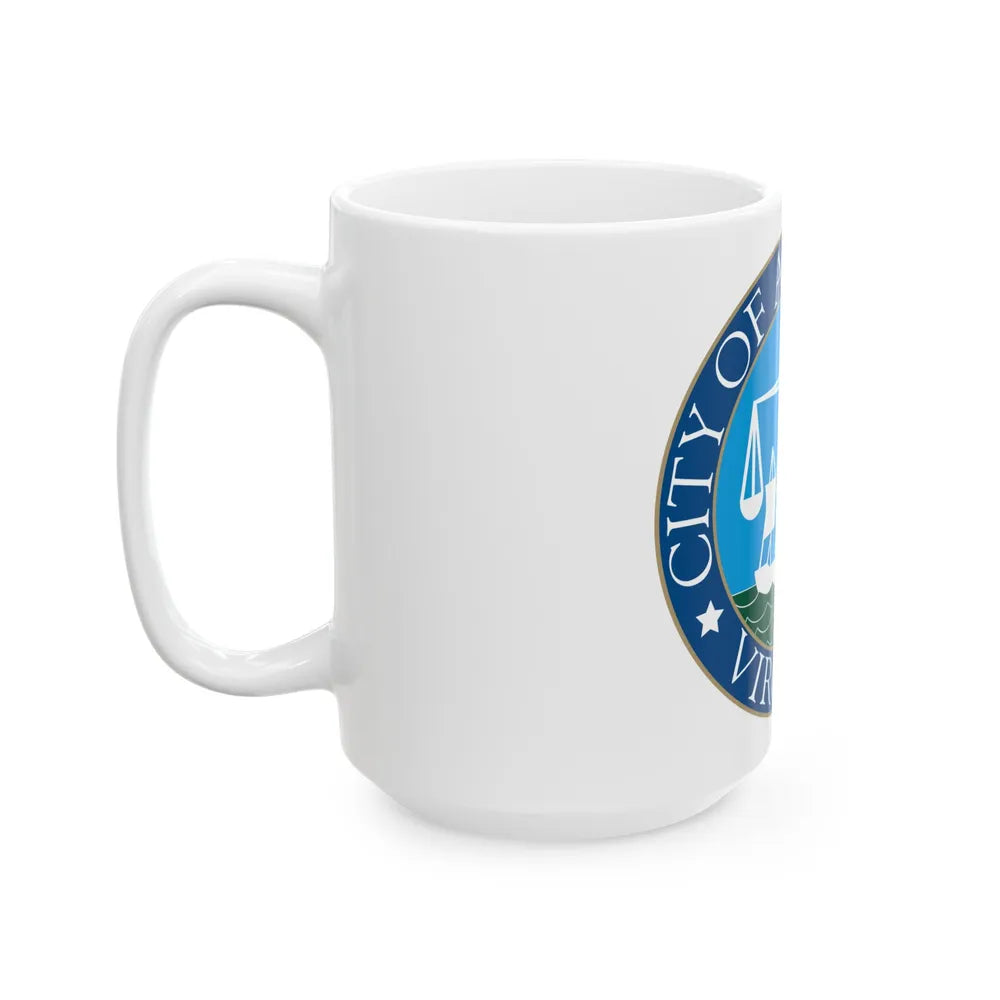 Seal of Alexandria Virginia - White Coffee Mug-Go Mug Yourself