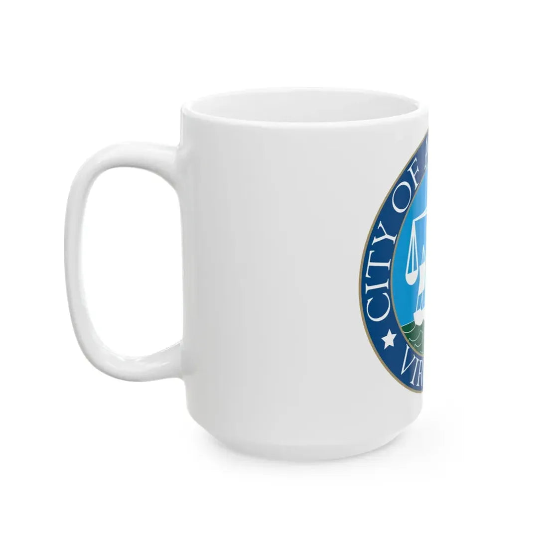Seal of Alexandria Virginia - White Coffee Mug - Go Mug Yourself
