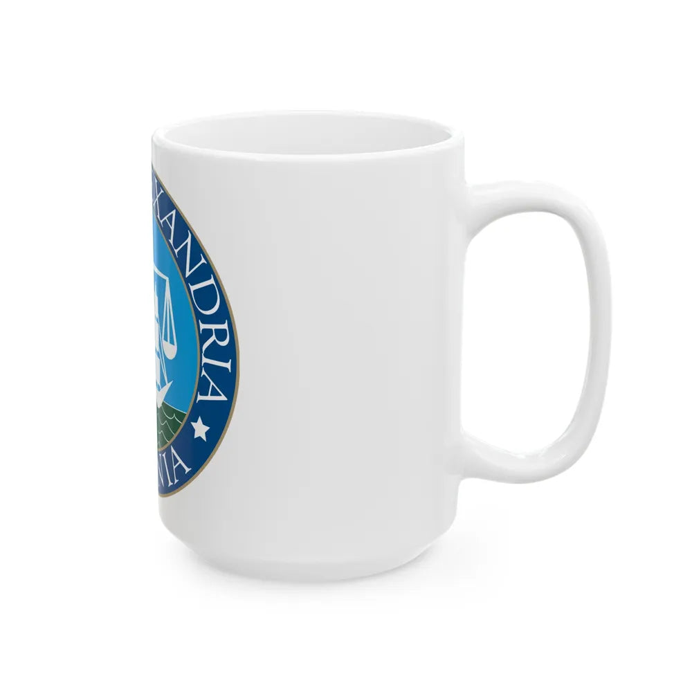 Seal of Alexandria Virginia - White Coffee Mug-Go Mug Yourself