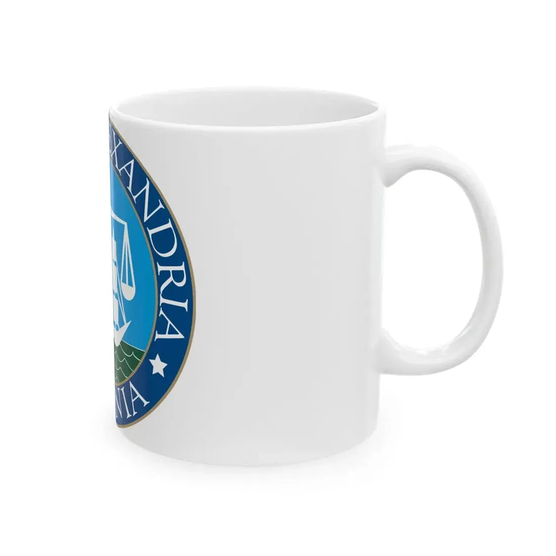 Seal of Alexandria Virginia - White Coffee Mug - Go Mug Yourself