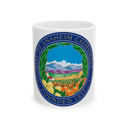 Seal of Anaheim California - White Coffee Mug 11oz - Go Mug Yourself