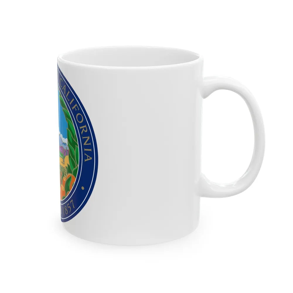 Seal of Anaheim California - White Coffee Mug-Go Mug Yourself