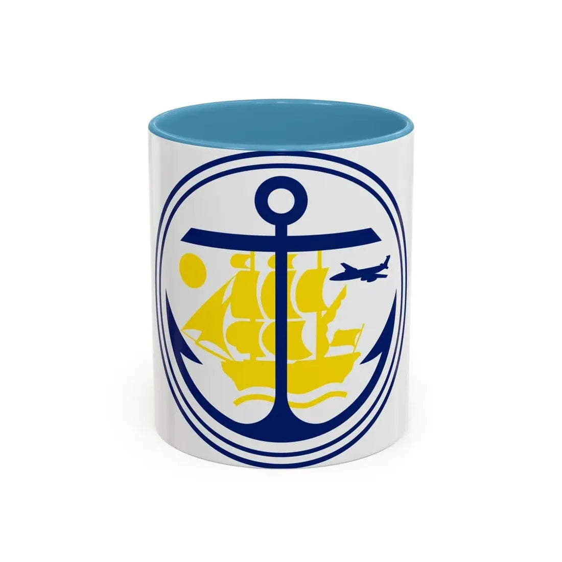 Seal of Anchorage Alaska - Accent Coffee Mug 11oz Light Blue - Go Mug Yourself