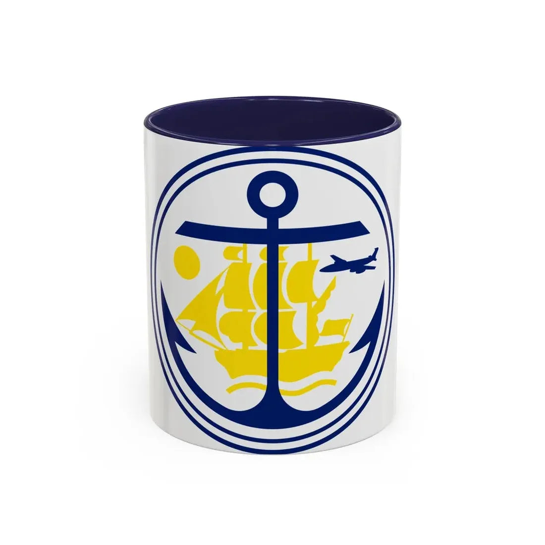 Seal of Anchorage Alaska - Accent Coffee Mug 11oz Navy - Go Mug Yourself