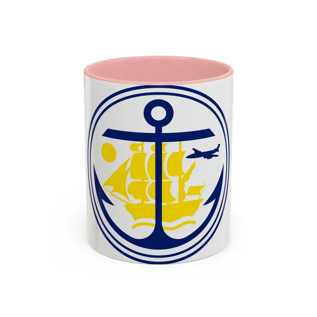 Seal of Anchorage Alaska - Accent Coffee Mug 11oz Pink - Go Mug Yourself