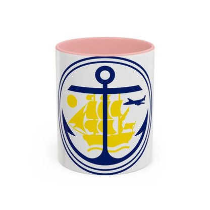 Seal of Anchorage Alaska - Accent Coffee Mug 11oz Pink - Go Mug Yourself