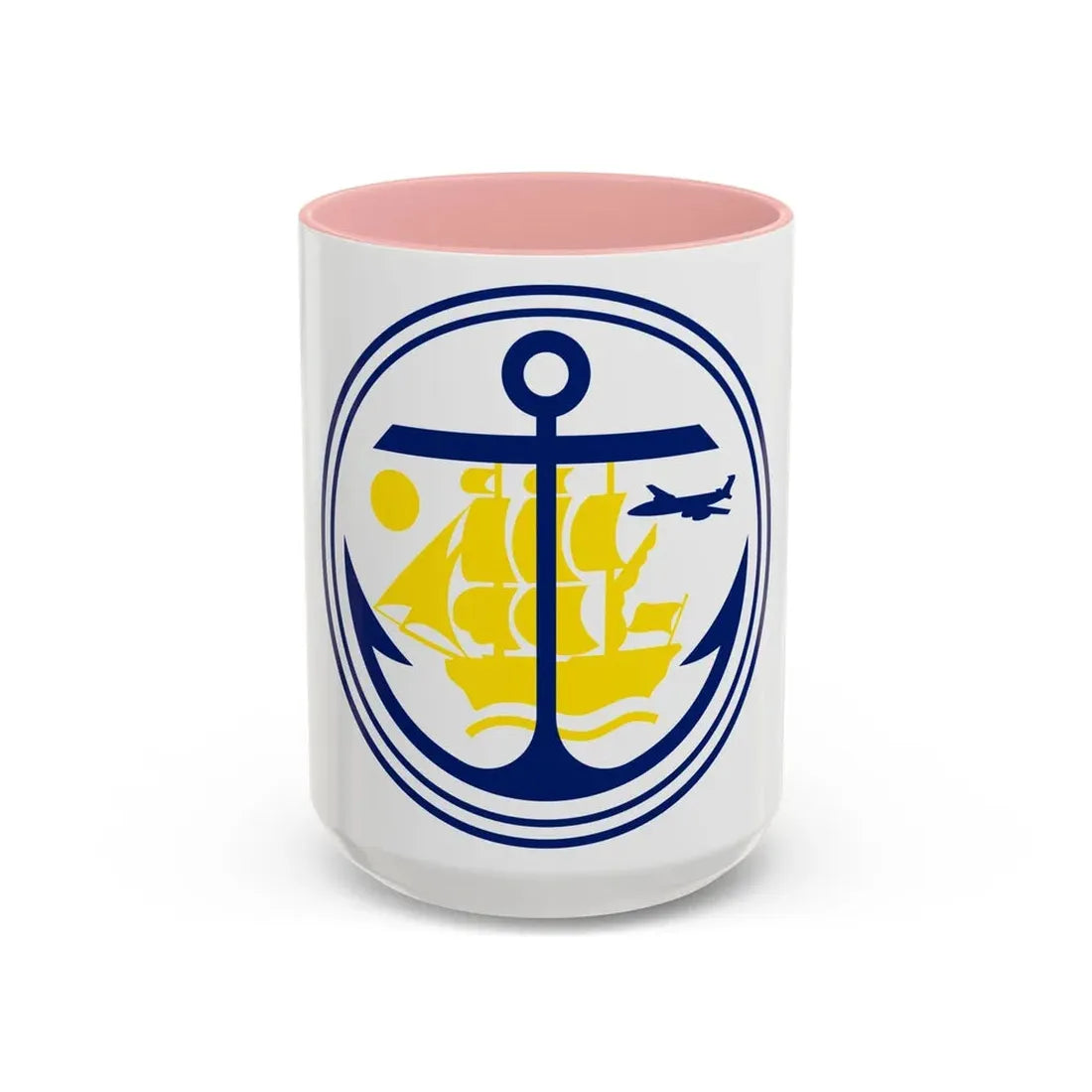 Seal of Anchorage Alaska - Accent Coffee Mug 15oz Pink - Go Mug Yourself