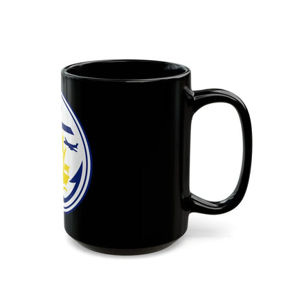 Seal of Anchorage Alaska - Black Coffee Mug-Go Mug Yourself