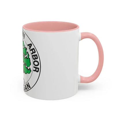 Seal of Ann Arbor Michigan - Accent Coffee Mug - Go Mug Yourself