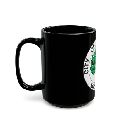 Seal of Ann Arbor Michigan - Black Coffee Mug-Go Mug Yourself