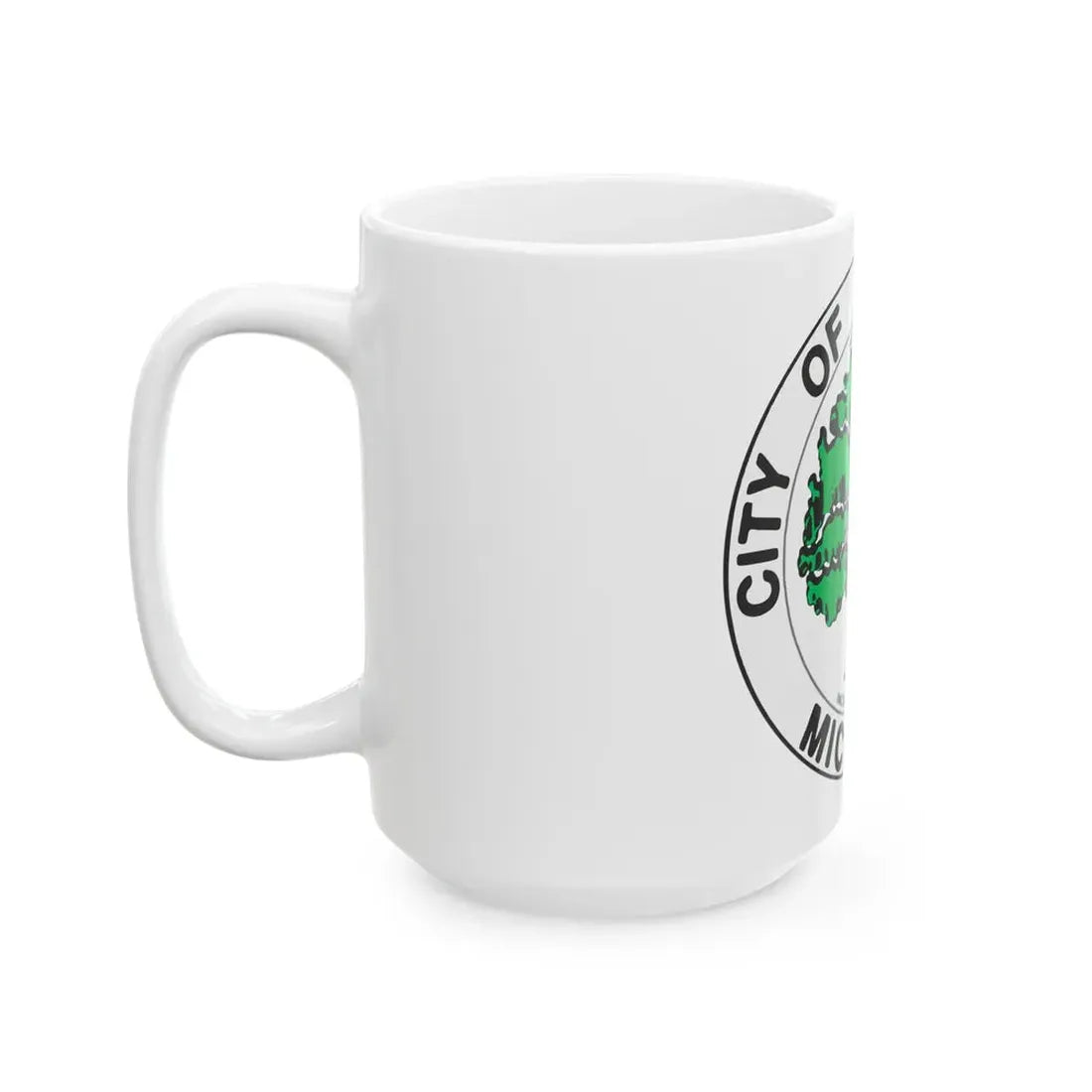 Seal of Ann Arbor Michigan - White Coffee Mug - Go Mug Yourself
