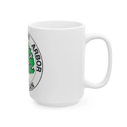 Seal of Ann Arbor Michigan - White Coffee Mug - Go Mug Yourself