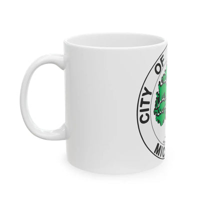 Seal of Ann Arbor Michigan - White Coffee Mug-Go Mug Yourself