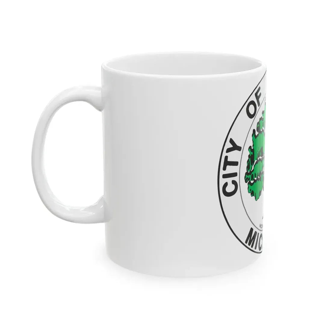 Seal of Ann Arbor Michigan - White Coffee Mug - Go Mug Yourself