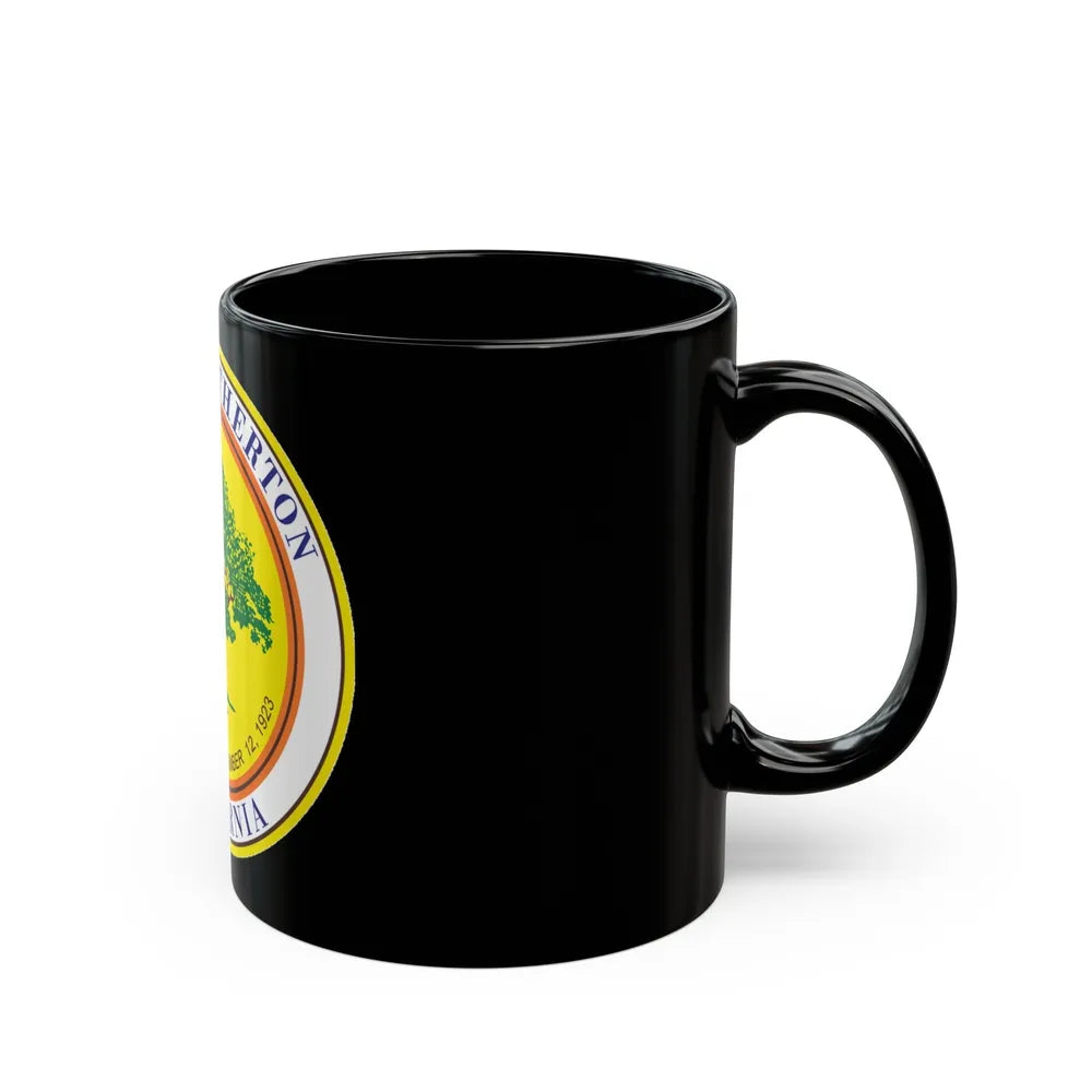 Seal of Atherton California - Black Coffee Mug-Go Mug Yourself