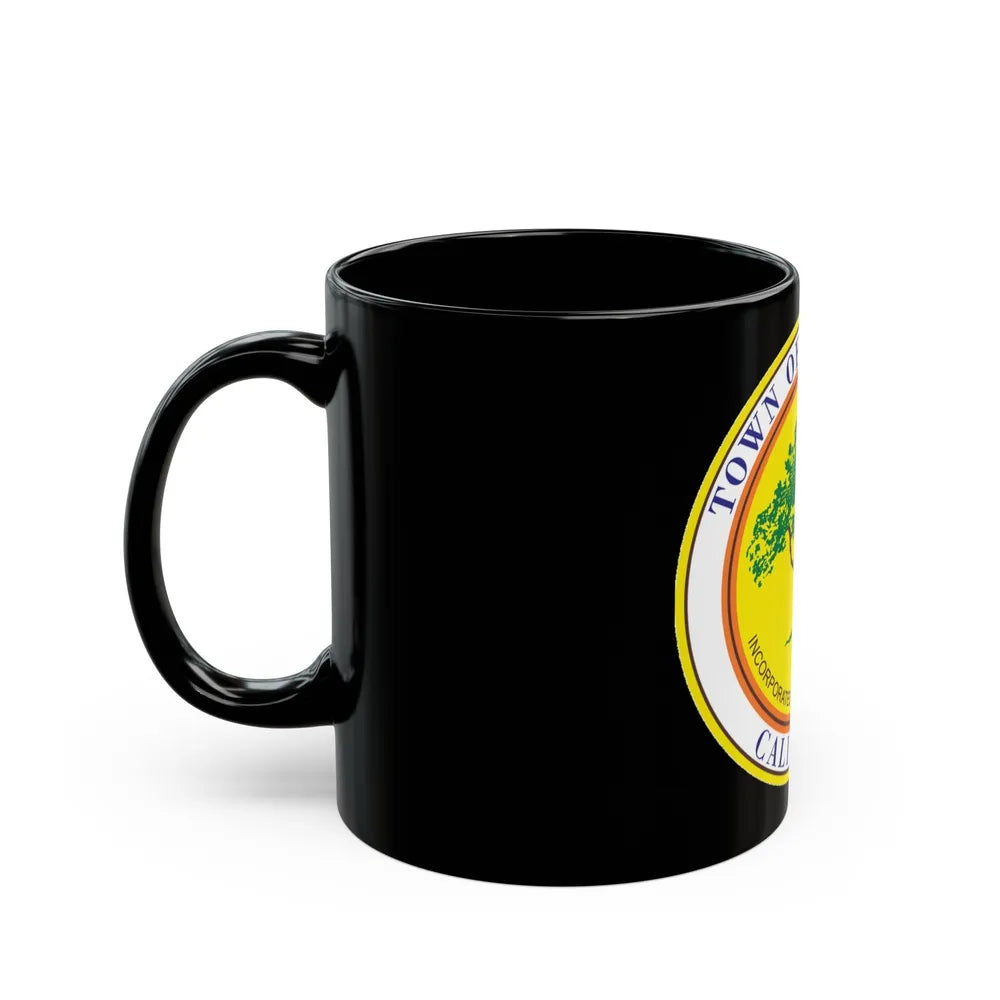 Seal of Atherton California - Black Coffee Mug-Go Mug Yourself