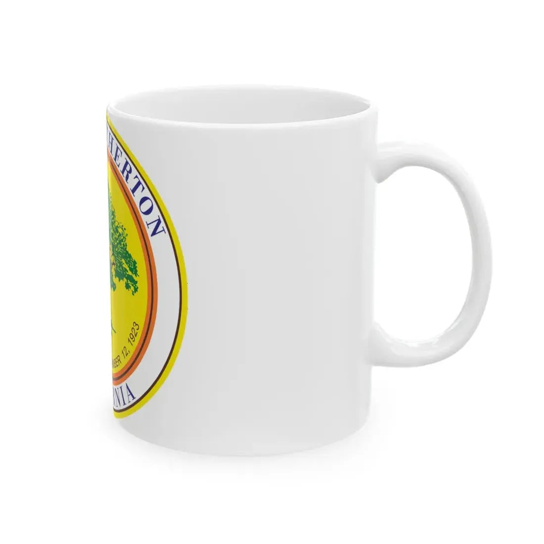 Seal of Atherton California - White Coffee Mug - Go Mug Yourself