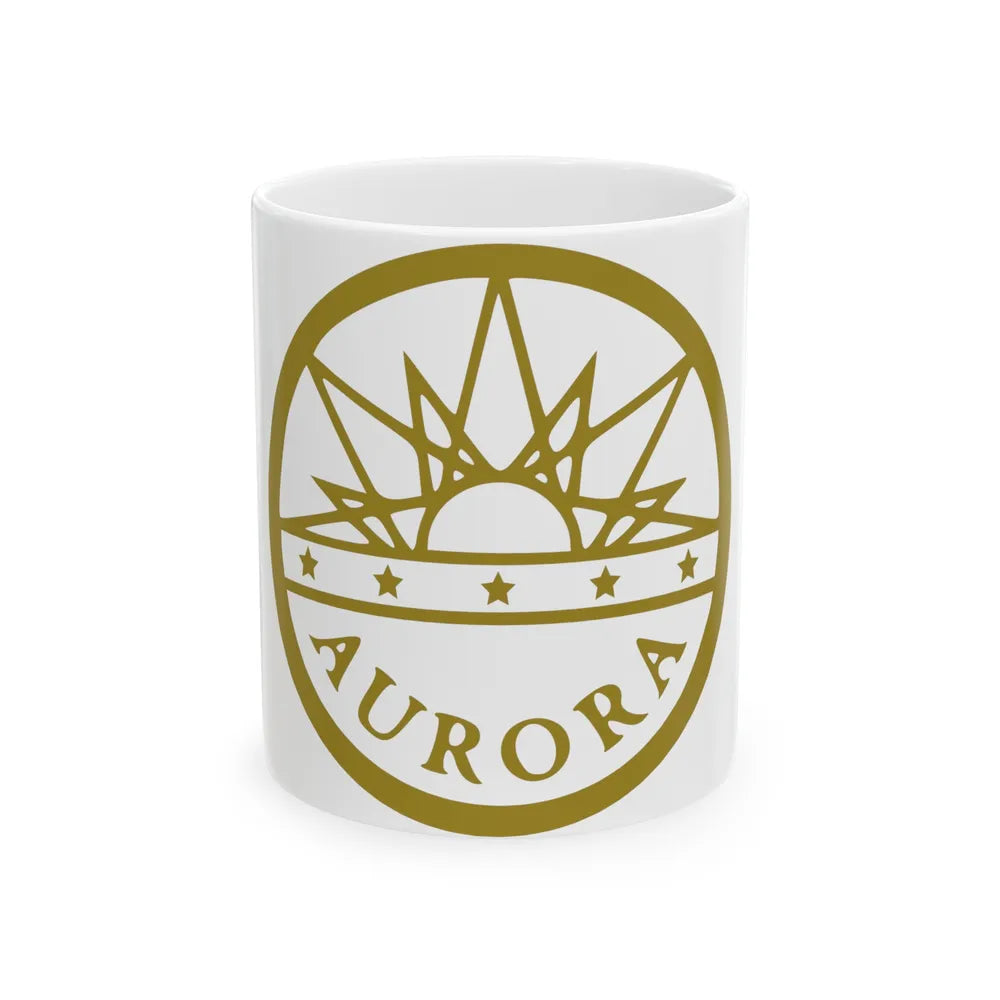 Seal of Aurora Colorado - White Coffee Mug-11oz-Go Mug Yourself