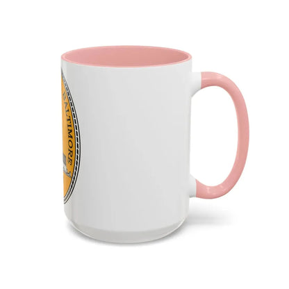 Seal of Baltimore Maryland - Accent Coffee Mug - Go Mug Yourself