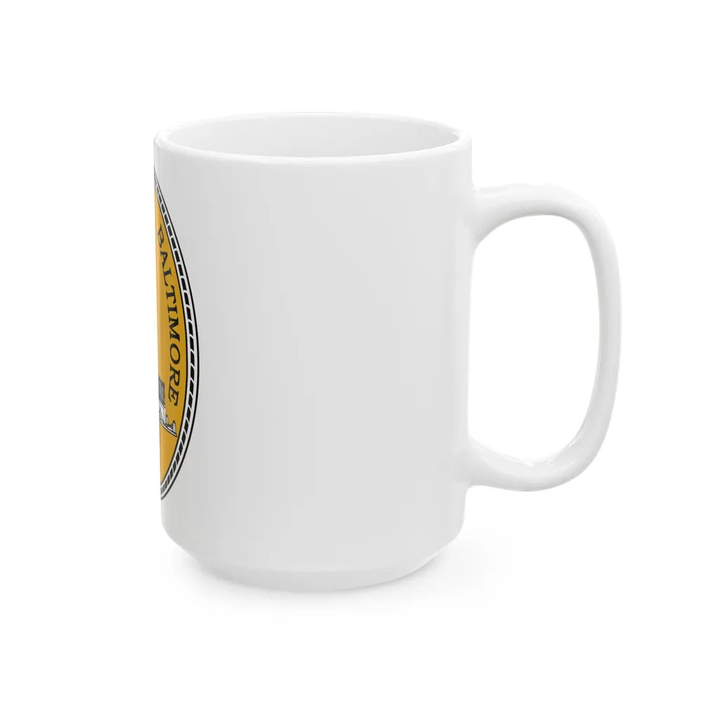 Seal of Baltimore Maryland - White Coffee Mug-Go Mug Yourself