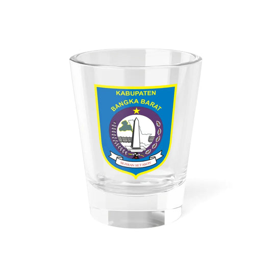 Seal of Bangka Barat Regency (Indonesia) (Coat of Arms) Shot Glass 1.5oz 1.5oz - Go Mug Yourself