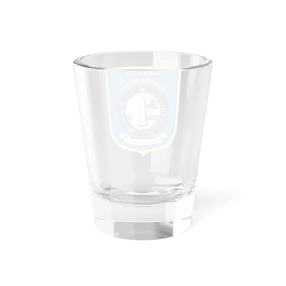 Seal of Bangka Barat Regency (Indonesia) (Coat of Arms) Shot Glass 1.5oz - Go Mug Yourself