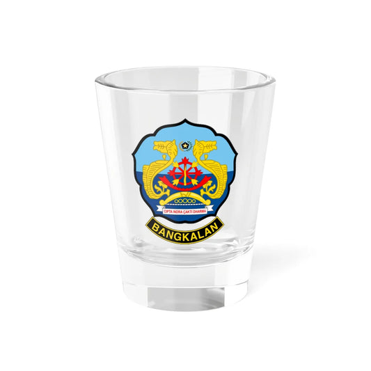 Seal of Bangkalan Regency (Indonesia) (Coat of Arms) Shot Glass 1.5oz 1.5oz - Go Mug Yourself