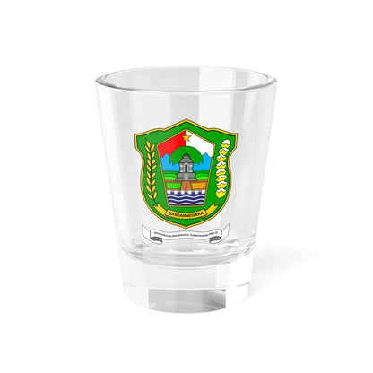 Seal of Banjarnegara Regency 2022 (Indonesia) (Coat of Arms) Shot Glass 1.5oz 1.5oz - Go Mug Yourself