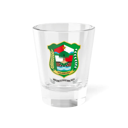 Seal of Banjarnegara Regency (Indonesia) (Coat of Arms) Shot Glass 1.5oz 1.5oz - Go Mug Yourself