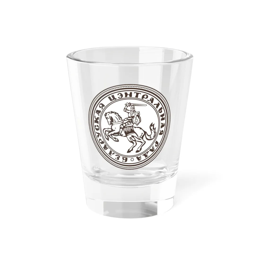 Seal of Belarusian Central Council (Belarus) (Coat of Arms) Shot Glass 1.5oz 1.5oz - Go Mug Yourself