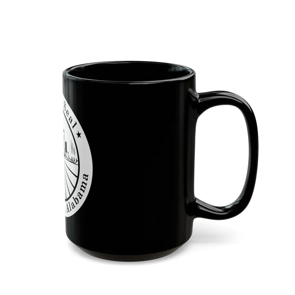 Seal of Birmingham Alabama - Black Coffee Mug-Go Mug Yourself