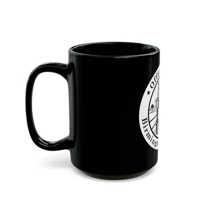 Seal of Birmingham Alabama - Black Coffee Mug-Go Mug Yourself