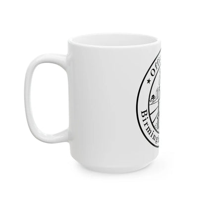 Seal of Birmingham Alabama - White Coffee Mug-Go Mug Yourself