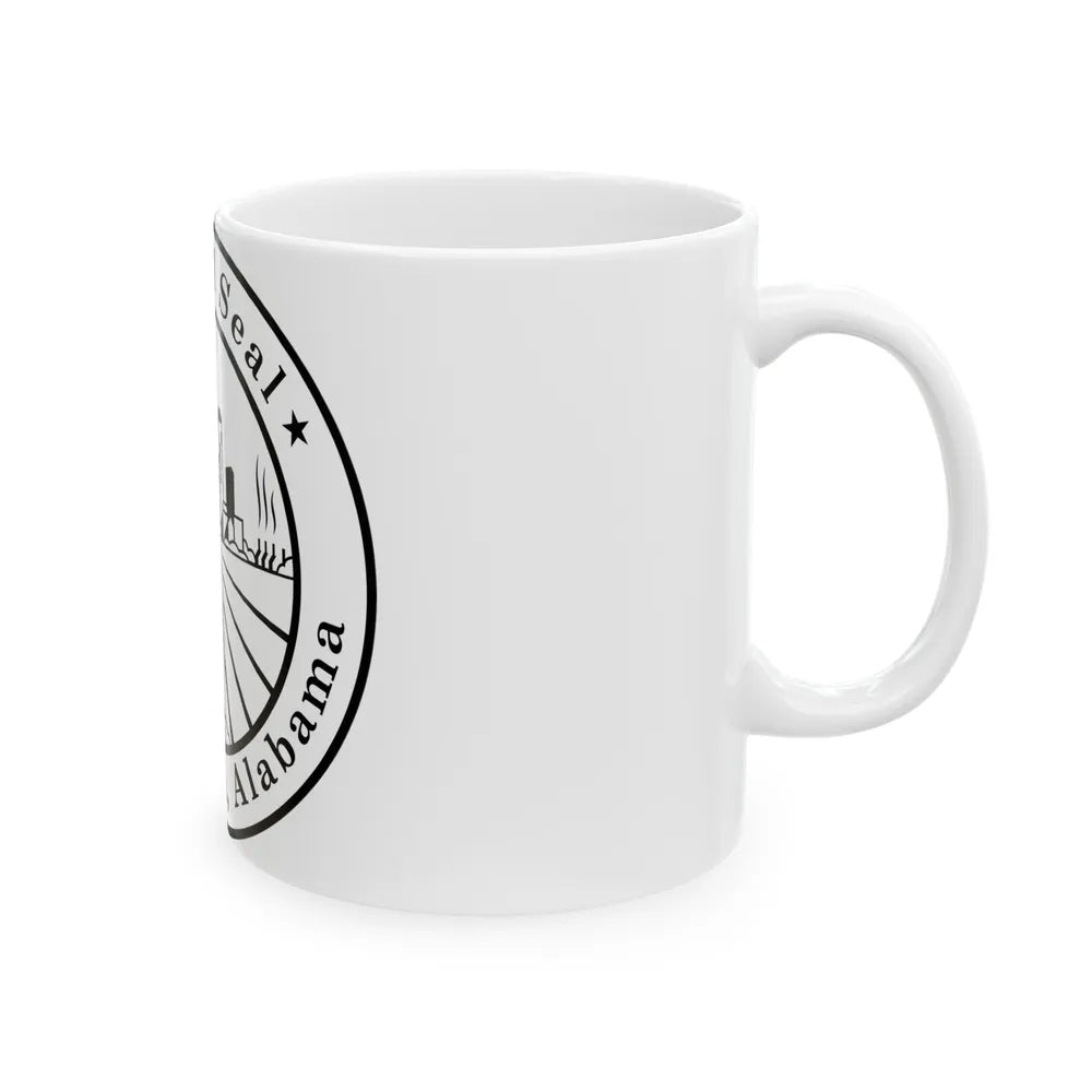 Seal of Birmingham Alabama - White Coffee Mug-Go Mug Yourself