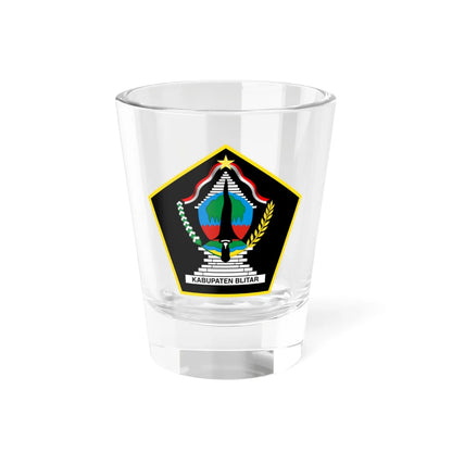 Seal of Blitar Regency (Indonesia) (Coat of Arms) Shot Glass 1.5oz 1.5oz - Go Mug Yourself