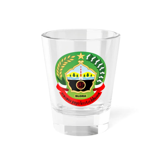 Seal of Blora Regency (Indonesia) (Coat of Arms) Shot Glass 1.5oz 1.5oz - Go Mug Yourself